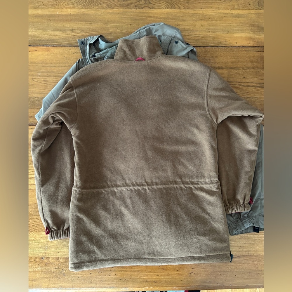 Vintage L.L Bean 3-in-1 Shell Jacket With Reversible Fleece Liner Coat Medium - Picture 8 of 12